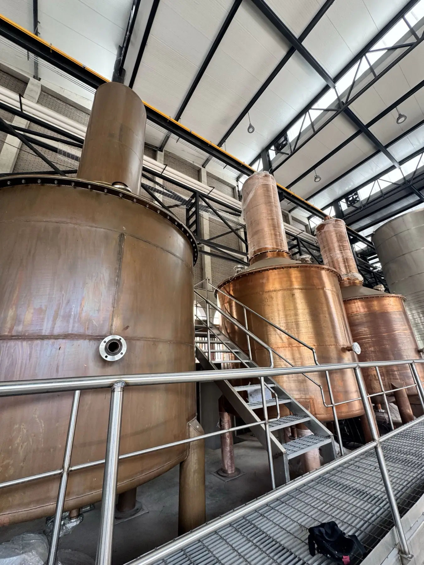 Copper pot stills at the distillery in Tequila, Jalisco